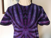 Image 2 of Purple Spider Spiral - Ice Dyed T-shirt - Unisex/Men's M - Free Shipping