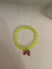 Image 4 of Min Red Polka Dot Bow BraceletSet