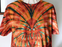 Image 3 of Spider in the Pumpkins - Ice Dyed T-shirt - Unisex/Men's L - Free Shipping