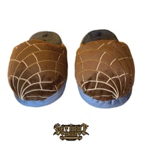 Image 2 of Chocolate Concha PAN-Tunflas House Slippers | Pan Dulce House Slippers