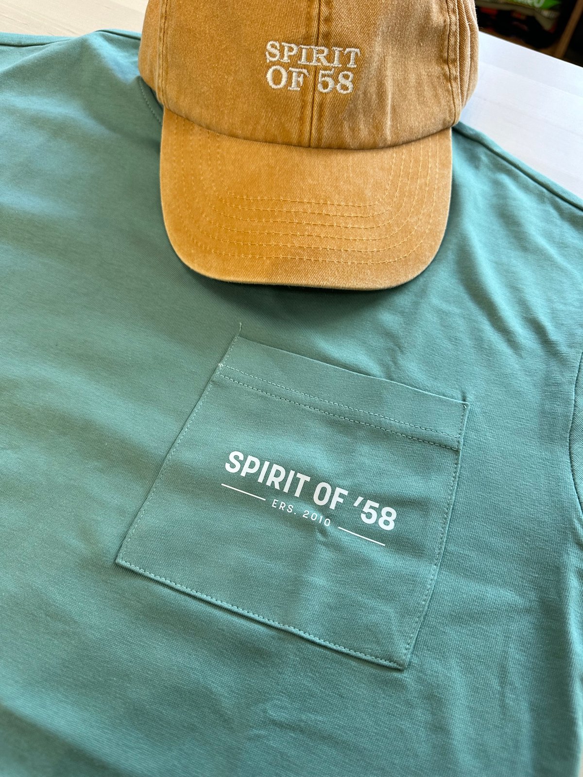 Image of SO58 Pocket Tee Shirt in Aloe Green 