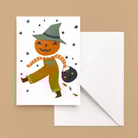 Halloween Pumpkin Greeting Card