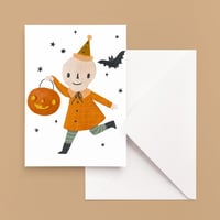 Halloween Skeleton Greeting Card