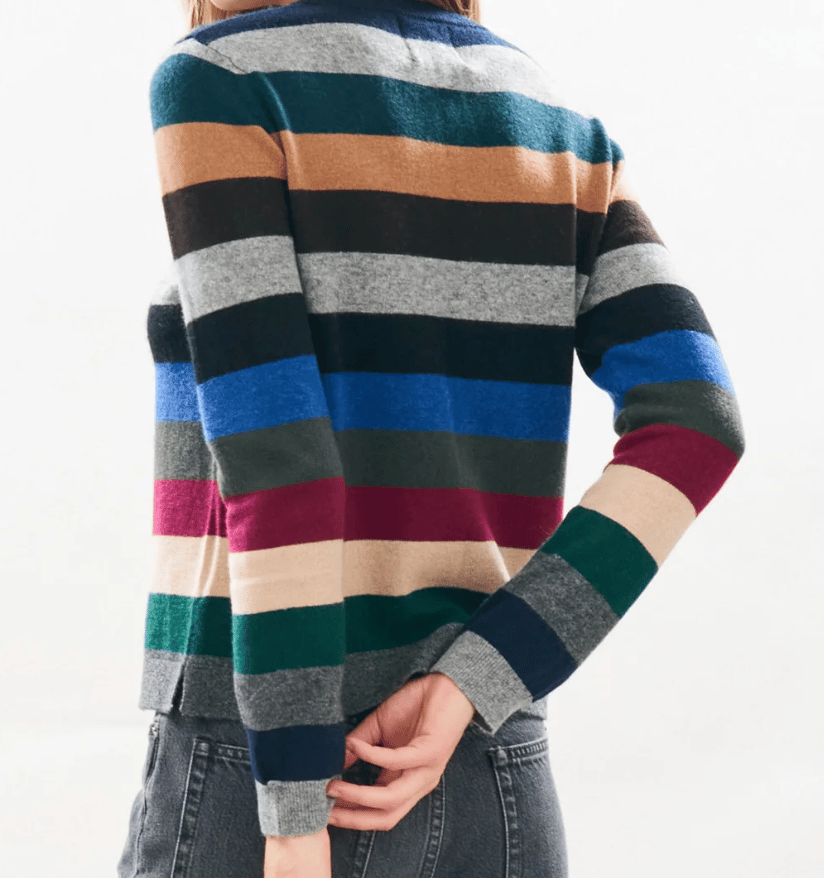 Image of Jumper1234 Striped Cashmere Crew