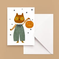 Halloween Owl Greeting Card