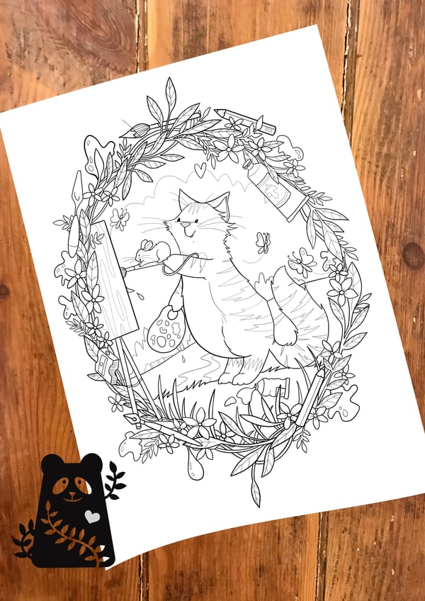 Image of The Artists Colouring Sheet