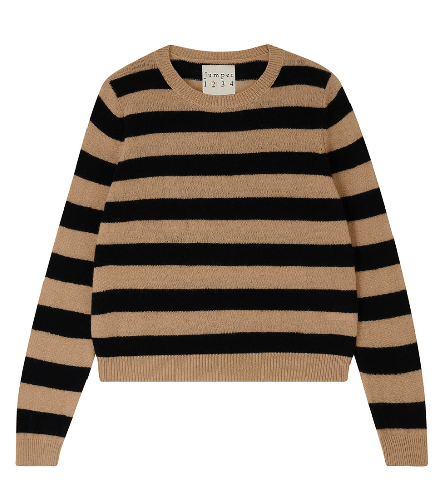 Image of Jumper1234 Striped Cashmere Crews (Two Colorways)