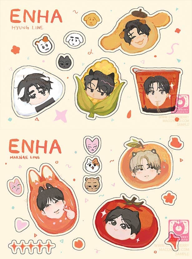 Enhypen Sticker Sheets