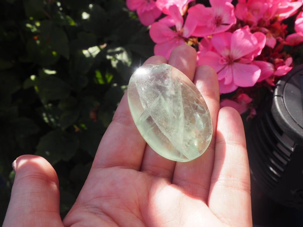 Image of Green Fluorite Palm Stone