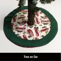 Image 1 of 17” MIni Christmas Tree Skirt - Tree on Car