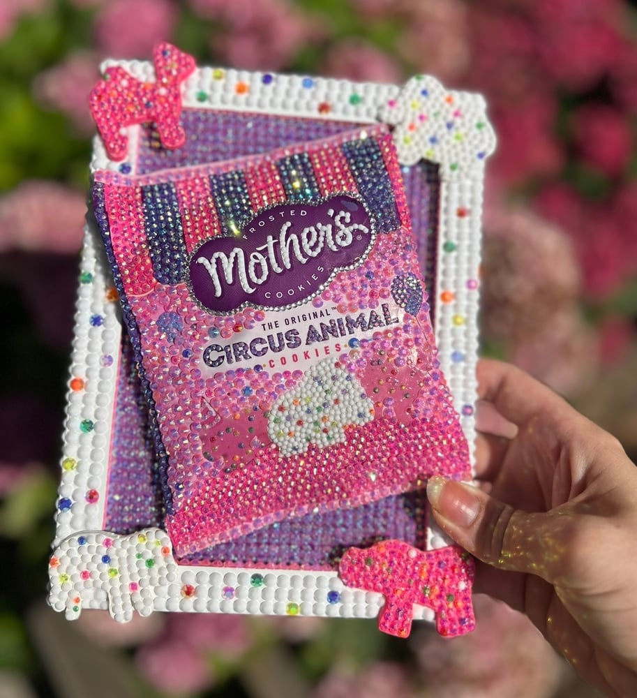 Image of Bedazzled Mother's Animal Cookies Frame