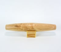 Image 3 of French Wooden Rolling Pin with handmade stand, tapered rolling pin, ash wood rolling pin