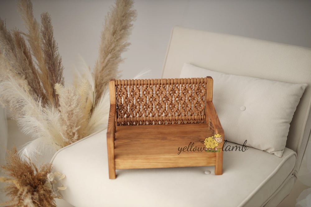 Image of « Macrame bench - ready to ship »