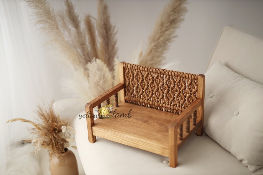 Image of « Macrame bench - ready to ship »