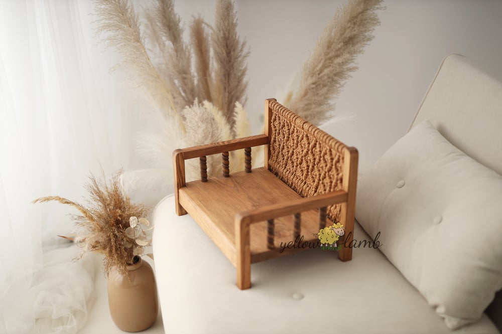 Image of « Macrame bench - ready to ship »