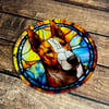 Bull Terrier Stained Glass Coaster