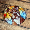 Staffie Stained Glass Coaster