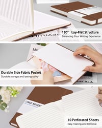 Image 3 of Hardcover Faux Leather Book