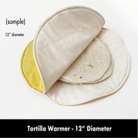 Image 2 of 12” Round Microwave Tortilla Warmer - Black Scratched
