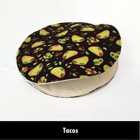Image 1 of 12” Round Microwave Tortilla Warmer - Tacos