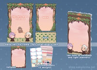 Image 1 of FFXIV: Days Gone By stationery+standee set