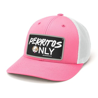 Perritos Only Trucker Hat - Pink (ships 5-7 days) *FREE SHIPPING*