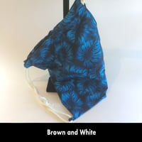 Image 1 of Large Rope Tote - Blue Leaf