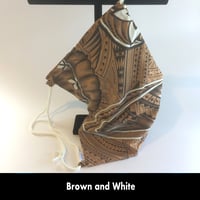 Image 1 of Large Rope Tote - Brown and White