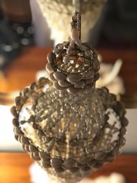 Image 3 of 1970’s Boho Shell Hanging Chandelier