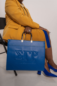 Image 3 of RHOyal Blue Large Tote 