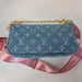 Image of Tri Clutch in Denim