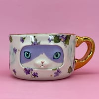 Image 1 of Purple Cat Ghost Mug 