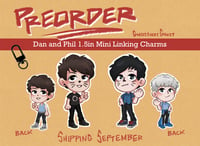 PREORDER: Dan and Phil 1.5in Mini Linking Acrylic Charms