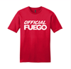 White Logo On Red Shirt 
