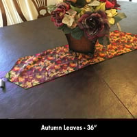 Image 2 of 36" Table Runner - Autumn Leaves