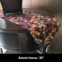 Image 1 of 36" Table Runner - Autumn Leaves