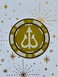 Image 1 of Devil Icon Poker Chip Sticker