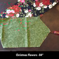 Image 2 of 84" Table Runner - Christmas Flowers