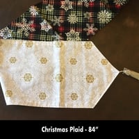 Image 2 of 84" Table Runner - Christmas Plaid