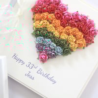 Image 1 of Rainbow Birthday Card. Personalised Birthday Card. Made in Melbourne.