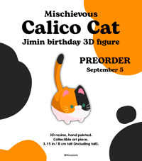 [DECOR] Calico Cat 3D Figure (PREORDER)