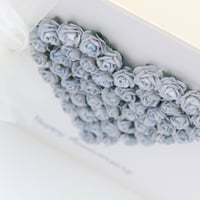 Image 3 of Happy Anniversary Card. 20 Colours. Personalised Card for Mum and Dad, Wife, Husband.