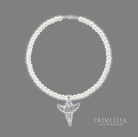 Pearl Angel Charm Necklace