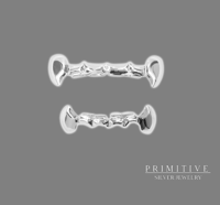  Silver Vampire Fangs Dental Pullouts