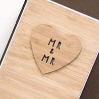 Image 1 of Mr & Mr Card. Mr and Mr Wedding Card. Mr and Mr Engagement Card. LGBT Card.