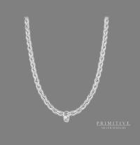 Silver Custom Band Ring Necklace