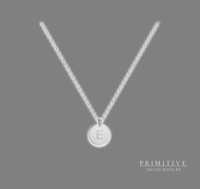 Silver Personalized Circle Pendant