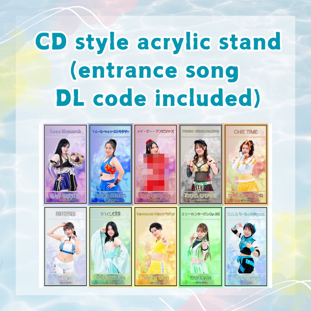 Acrylic stand with entrance music DL code included