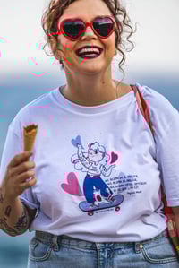 Image 1 of T-SHIRT "NUL BESOIN" de Virginia Woolf - COLLAB' Big Boobs & Little Toes