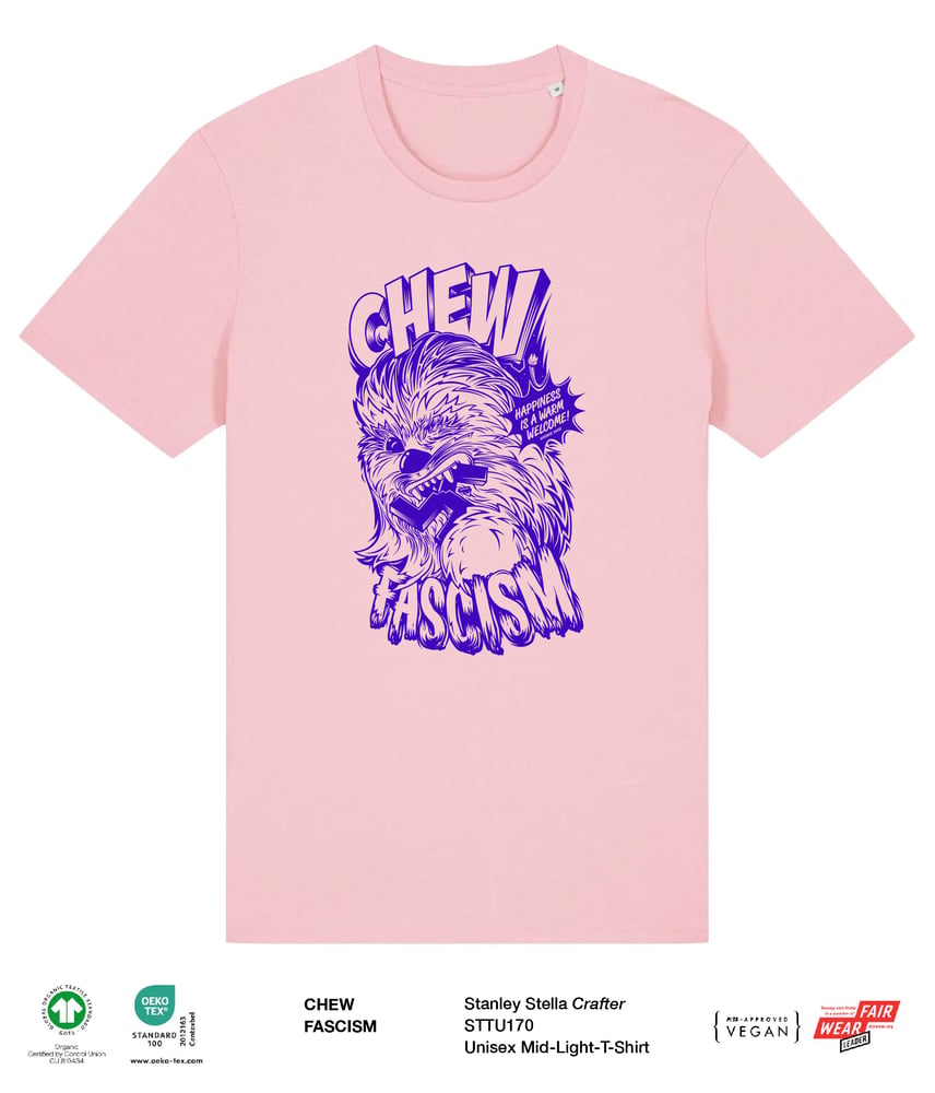 Image of T-Shirt CHEW FASCISM COTTON PINK